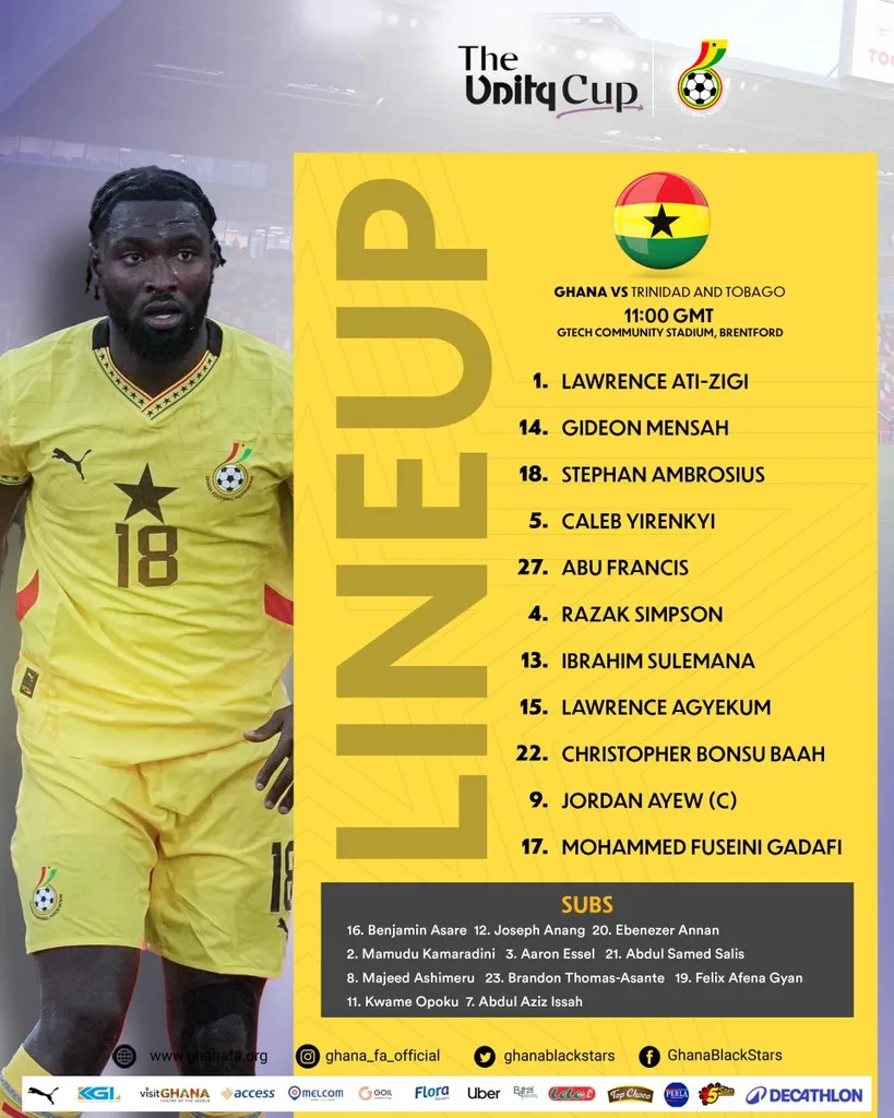 Compo Ghana contre Trinit&eacute;-et-Tobago