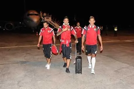 Maroc : Les Lions sont arriv&eacute;s &agrave; S&atilde;o Tom&eacute;-et-Principe