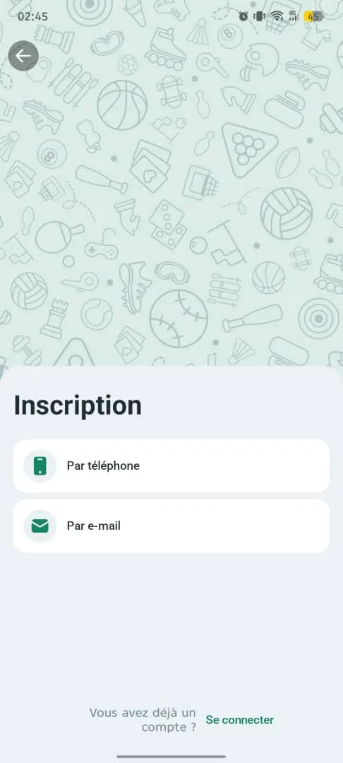 M&eacute;thodes d'inscription BetWinner sur l'app