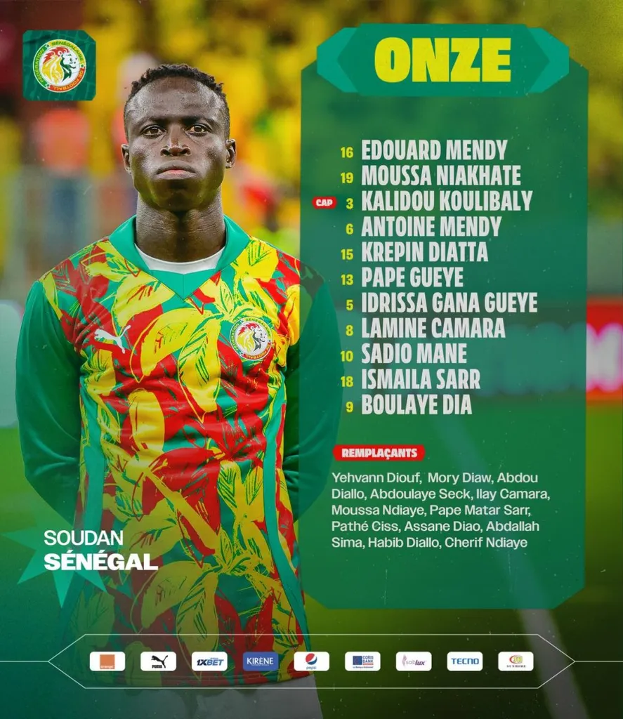 La compo du S&eacute;n&eacute;gal face au Soudan