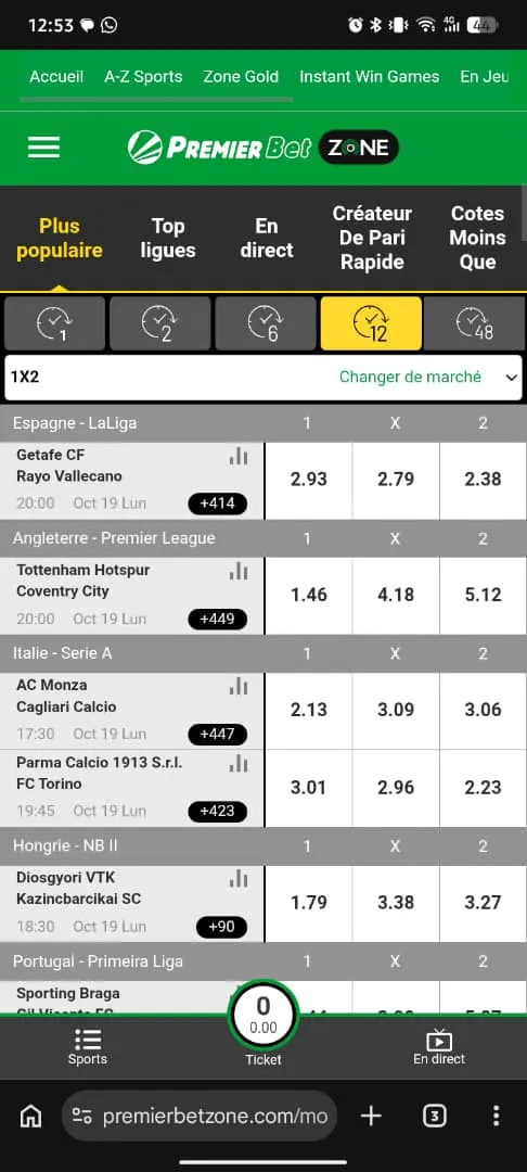 Diff&eacute;rence entre premierbet zone et premier bet