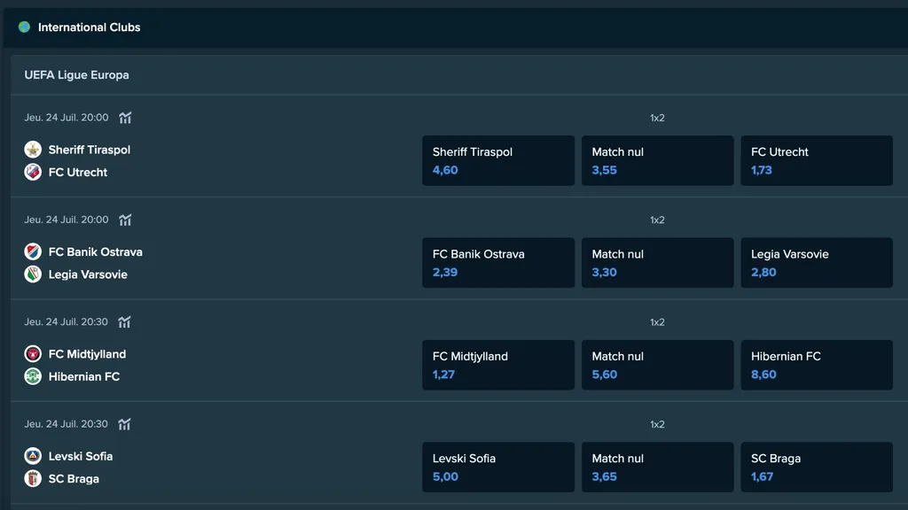 Vérifiez les paris foots proposés par le site sur lequel vous jouez