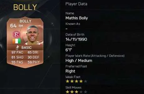 Boly et Aubameyang plus rapides que Robben et Ronaldo&hellip; sur FIFA 15