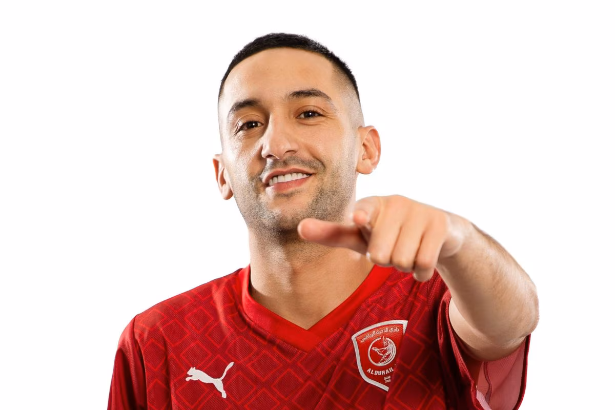 L&rsquo;&eacute;tonnant num&eacute;ro de maillot de Ziyech &agrave; Al Duhail