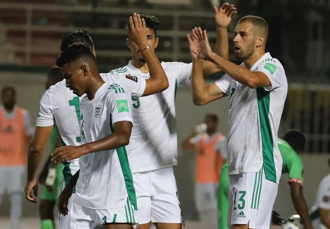Mondial 2022 (Q)&nbsp;: 8-0 pour l&rsquo;Alg&eacute;rie, quadrupl&eacute; record pour Slimani&nbsp;!