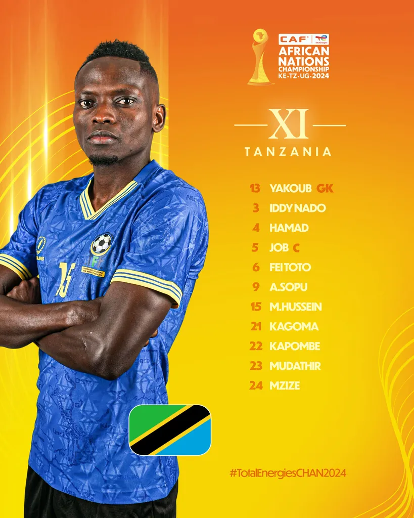Compo Tanzanie contre Maroc CHAN 2025