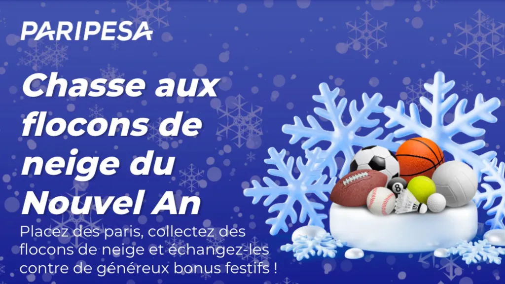 Gagnez des prix par tirage au sort en décembre avec le code promo PariPesa