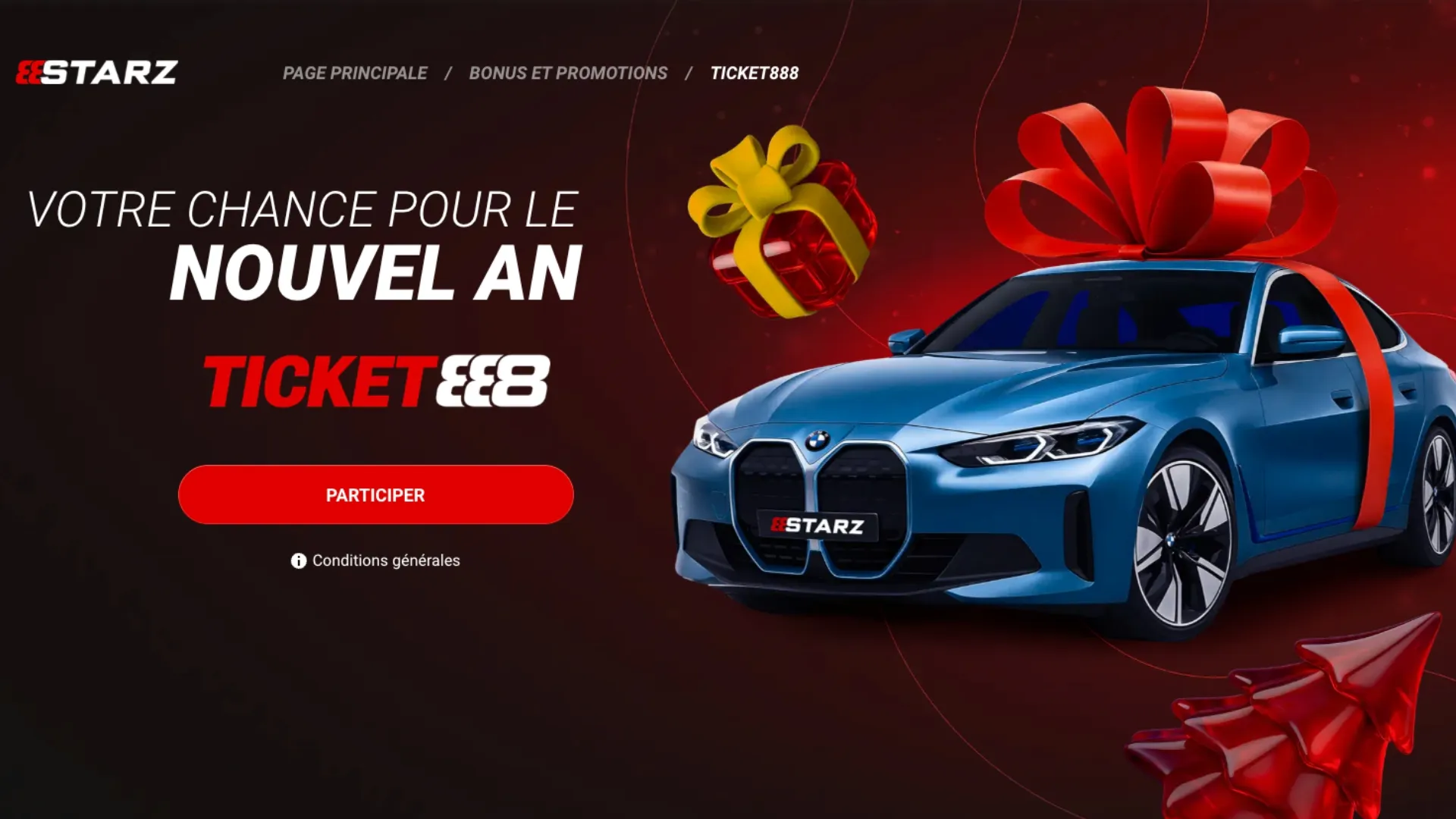 Gagnez des cadeaux pour le Nouvel An avec le code promo 888starz