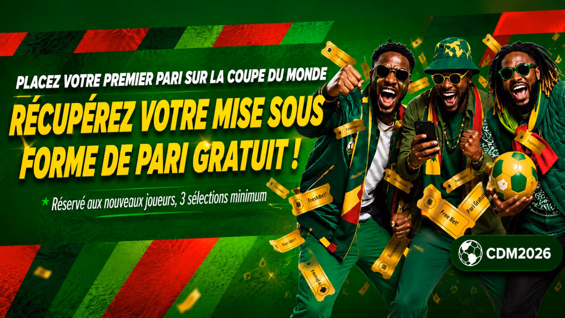 Le bonus de bienvenue Coupe du Monde 2026 Premier Bet