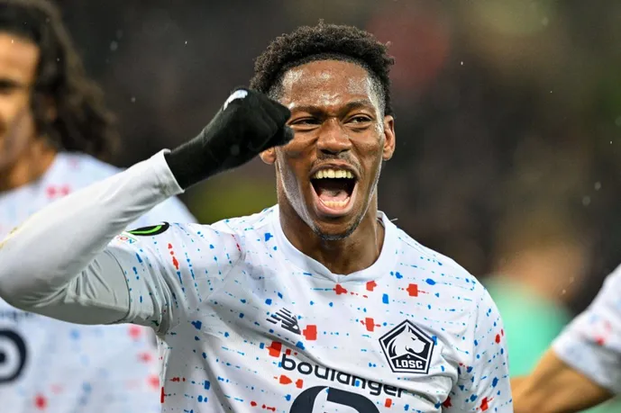 Joanathan David LOSC Maillot Blanc But