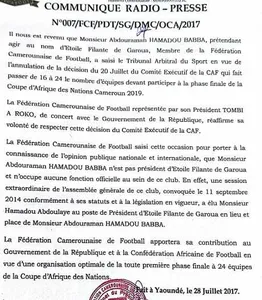 CAN 2019 : un opposant camerounais veut traîner la CAF devant le TAS !