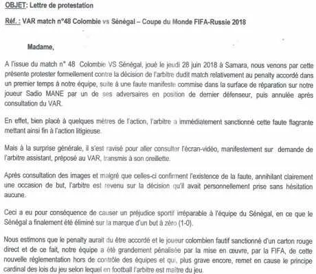 Mondial 2018 : le S&eacute;n&eacute;gal saisit la FIFA !