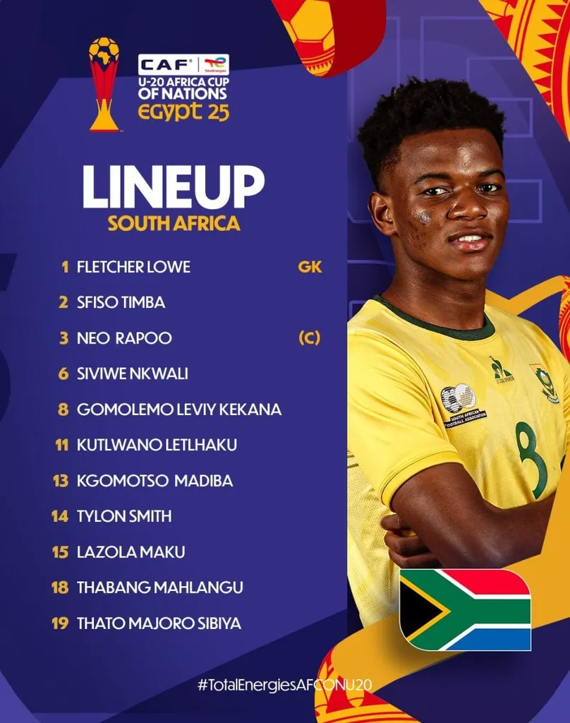 Compo Afrique du Sud U20 contre Nigeria U20