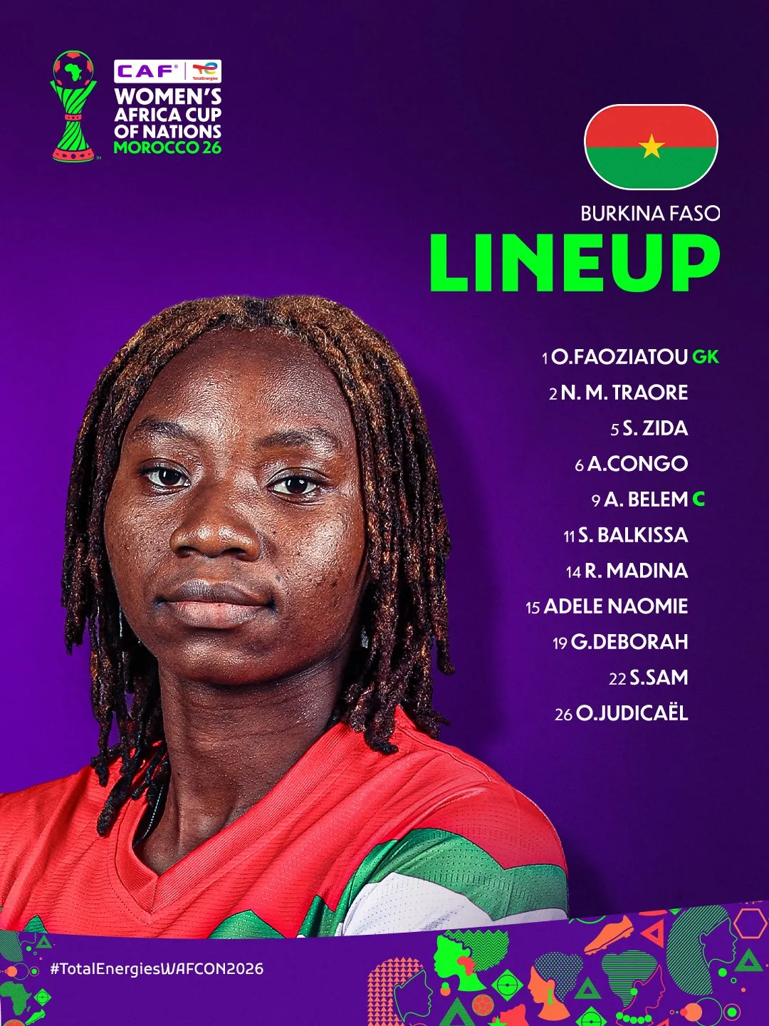 Compo Burkina Faso f&eacute;minin contre C&ocirc;te d&rsquo;Ivoire