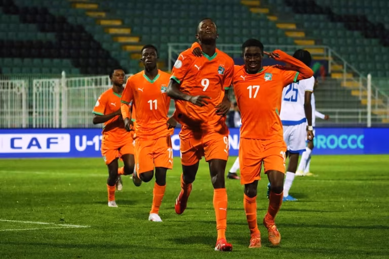 CAN U17&nbsp;: quadrupl&eacute;, jeu, set et match&hellip; la C&ocirc;te d&rsquo;Ivoire cartonne la Centrafrique