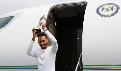 Gabon : Aubameyang re&ccedil;oit les honneurs de la nation