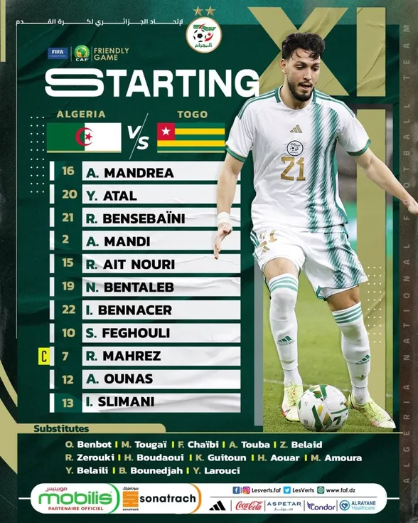 Les compos de Togo-Alg&eacute;rie