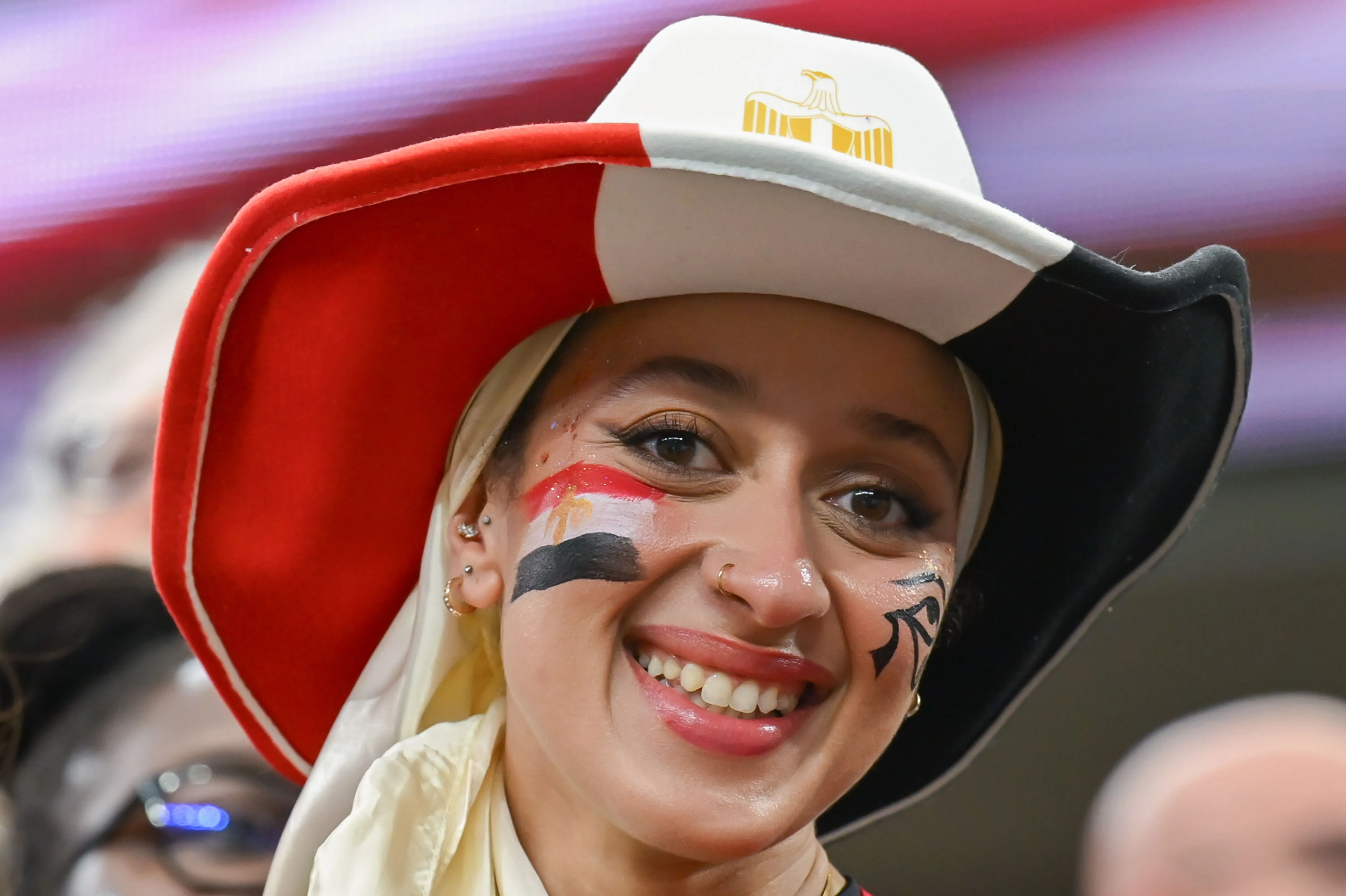 Une supportrice de l'Egypte