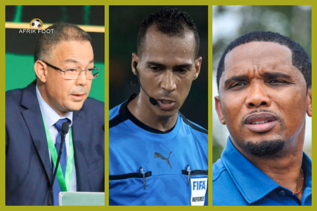 L&rsquo;arbitre de Cameroun&ndash;Maroc remplac&eacute; &agrave; la demande de la FRMF, Eto&rsquo;o en col&egrave;re !
