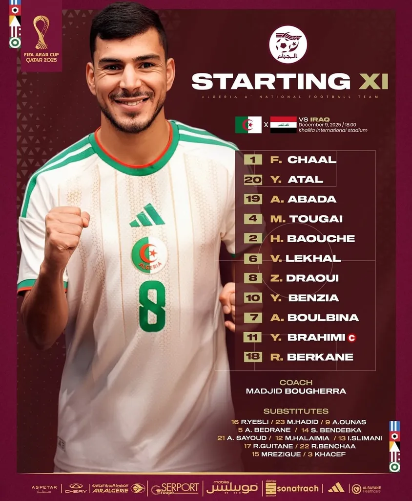 Compo Algérie A’ contre Irak