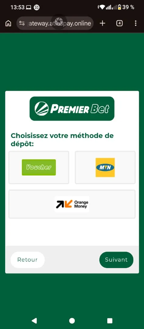 D&eacute;p&ocirc;ts et retraits mobiles sur Premier Bet : notre avis