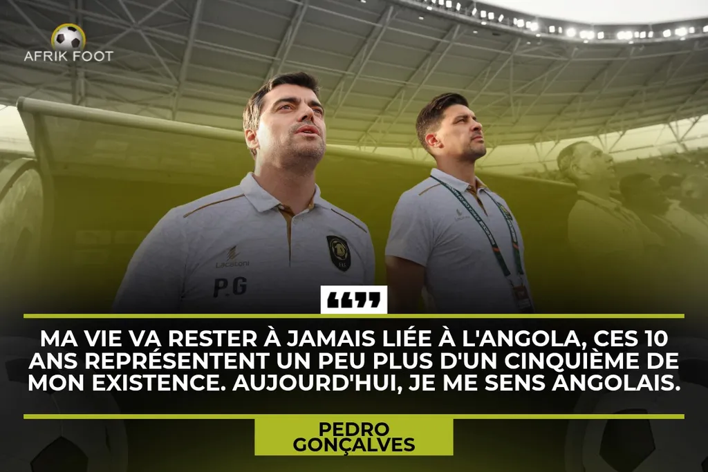 Pedro Gon&ccedil;alves, s&eacute;lectionneur de l'Angola