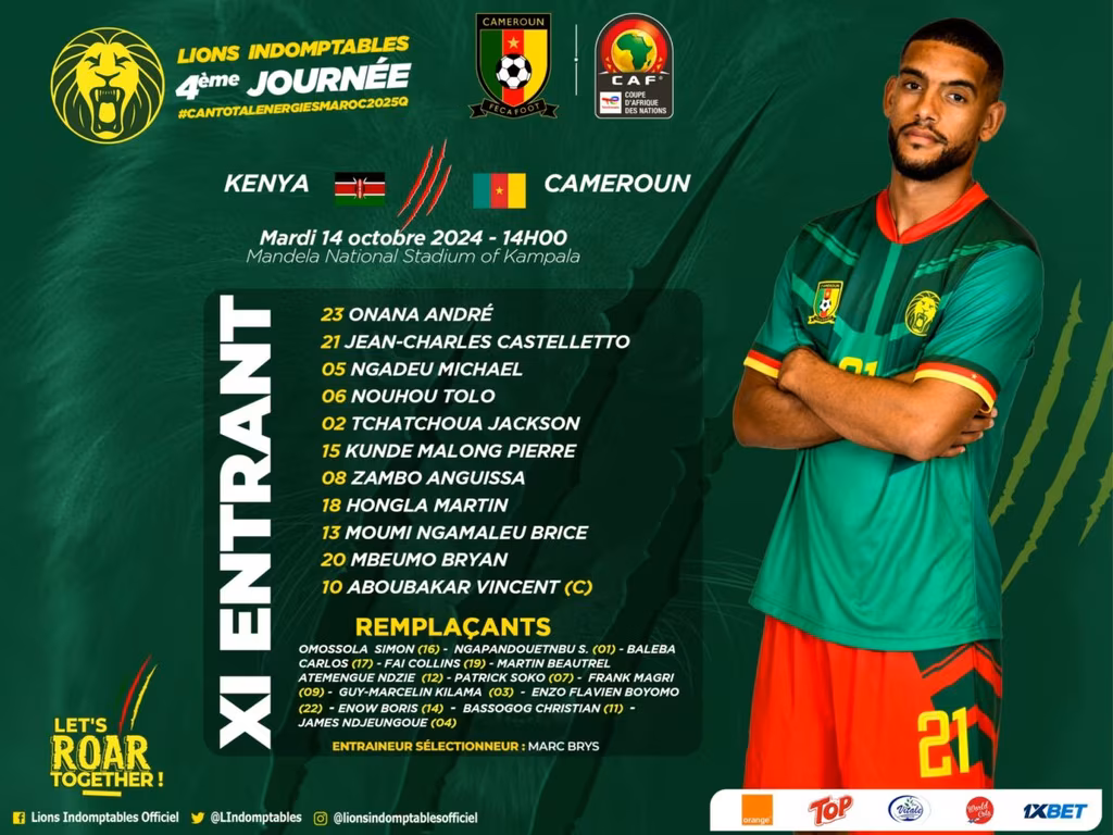 Onze-Cameroun-Kenya-14-octobre-2024