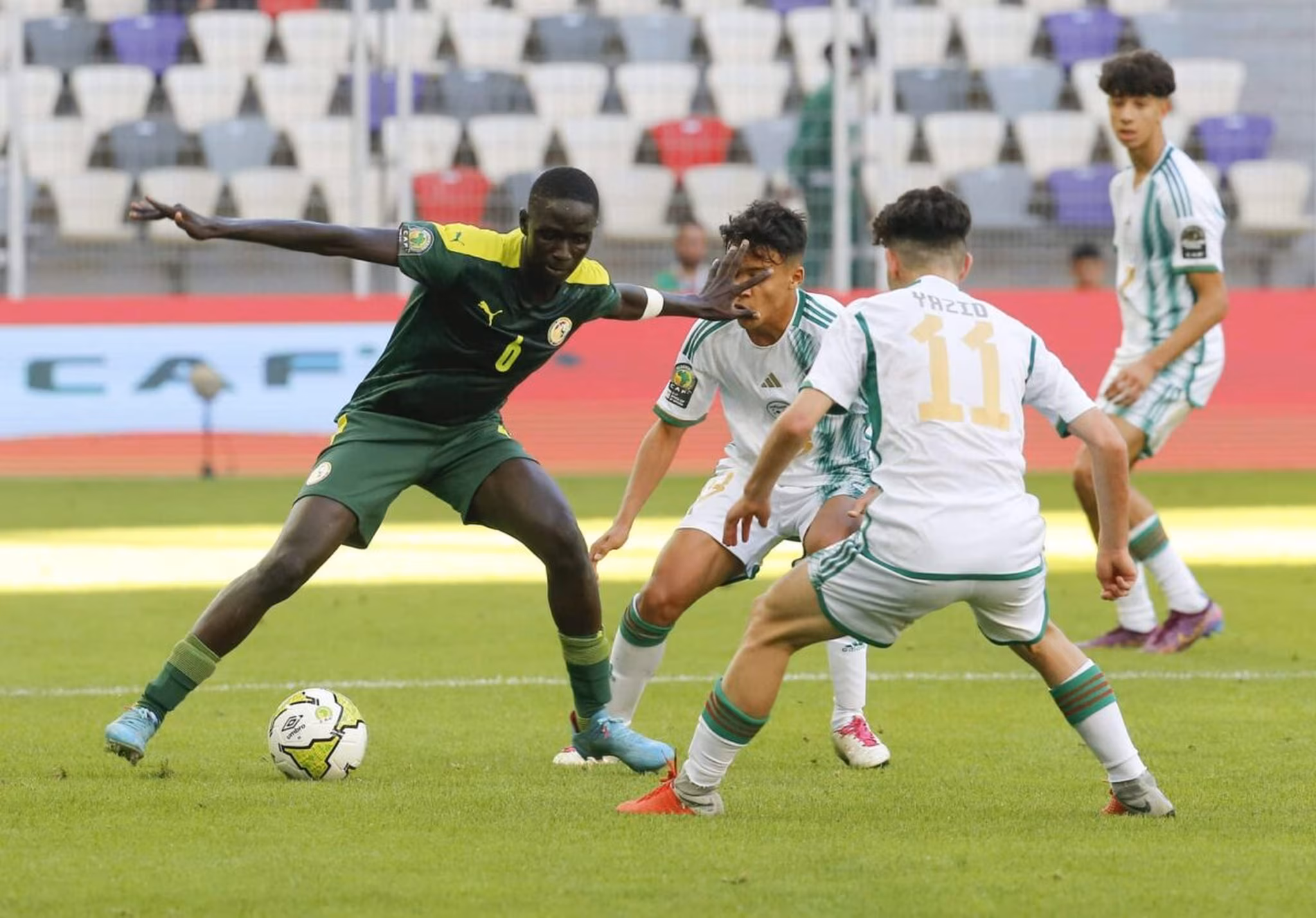 CAN U17&nbsp;: le S&eacute;n&eacute;gal humilie l&rsquo;Alg&eacute;rie et file en quarts