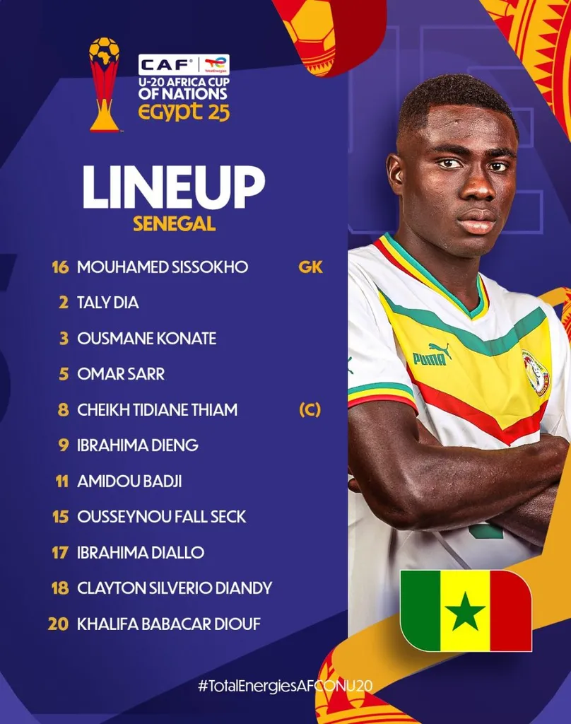 Compo S&eacute;n&eacute;gal U20 contre Nigeria U20
