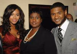 Usher, sa maman et Beyonc&eacute;