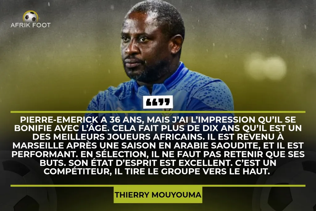 Thierry Mouyouma, s&eacute;lectionneur Gabon