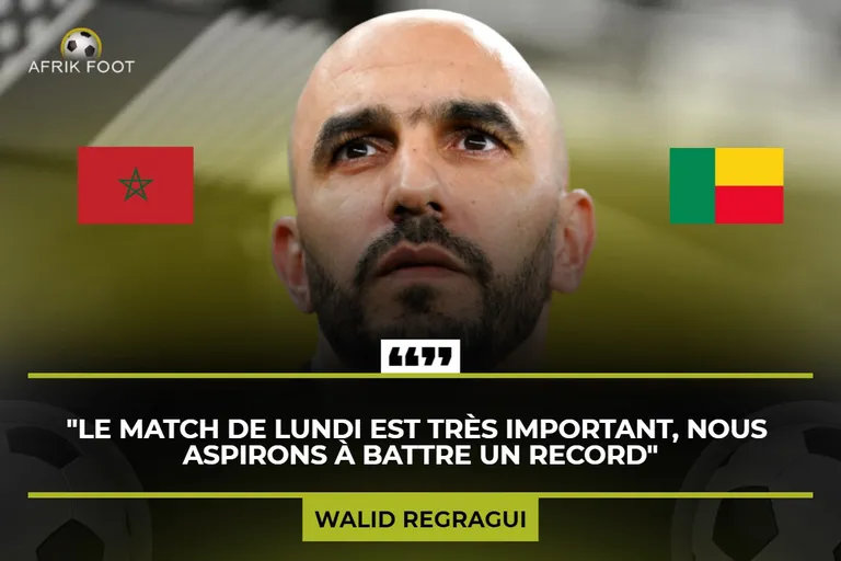 Maroc : quel est ce record que Regragui veut battre contre le Bénin ?