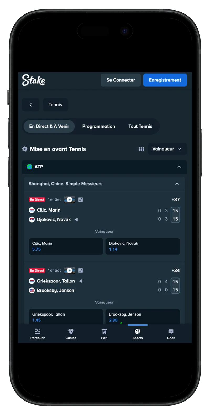 Le site mobile remplace sans probl&egrave;me l'APK Stake Android