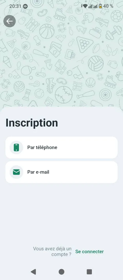 Les 2 m&eacute;thodes d'inscription BetWinner Apk : t&eacute;l&eacute;phone et mail