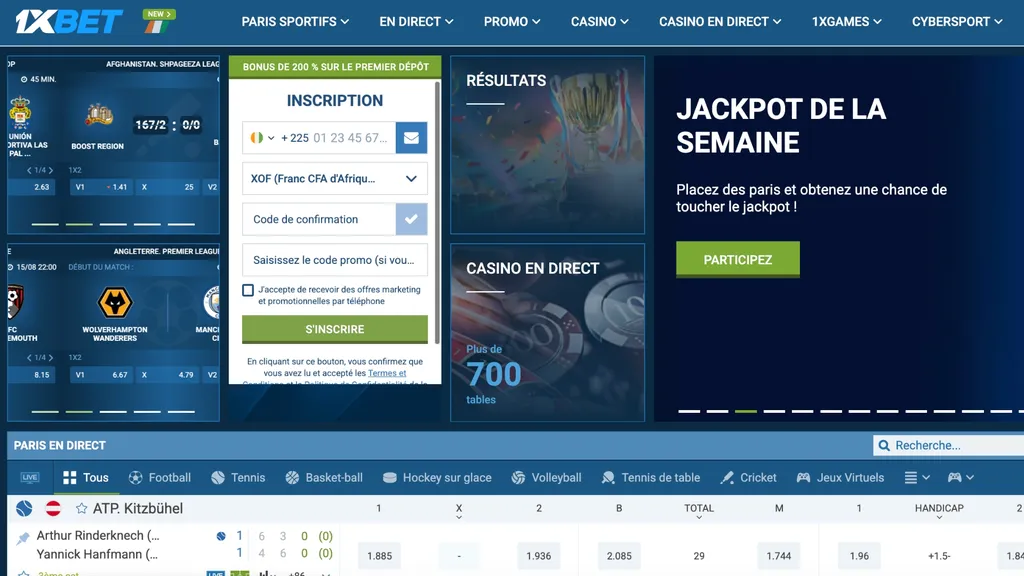 1xBet est l'un des meilleurs sites pour les paris foot