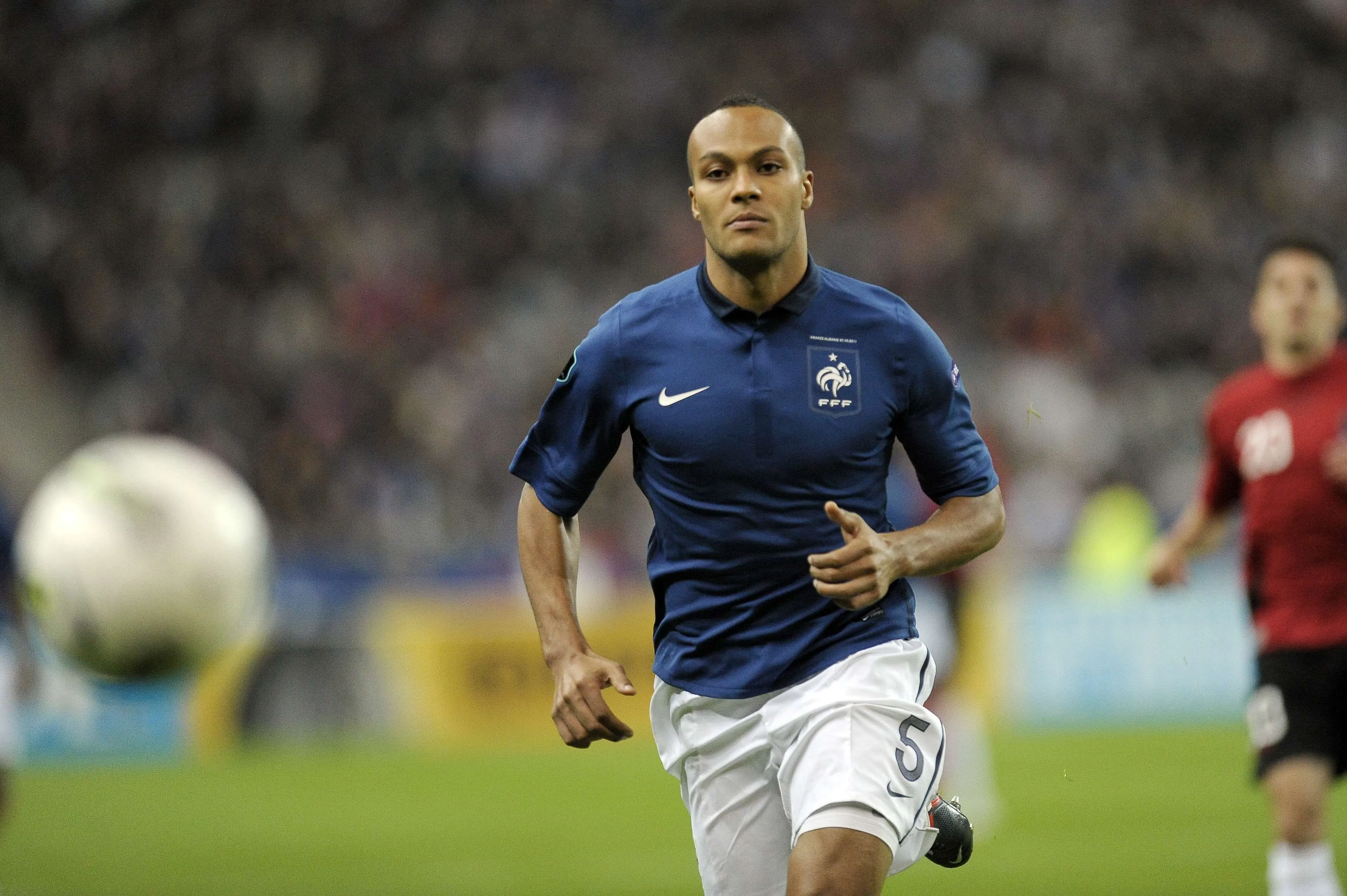 Youn&egrave;s Kaboul avec l'&eacute;quipe de France