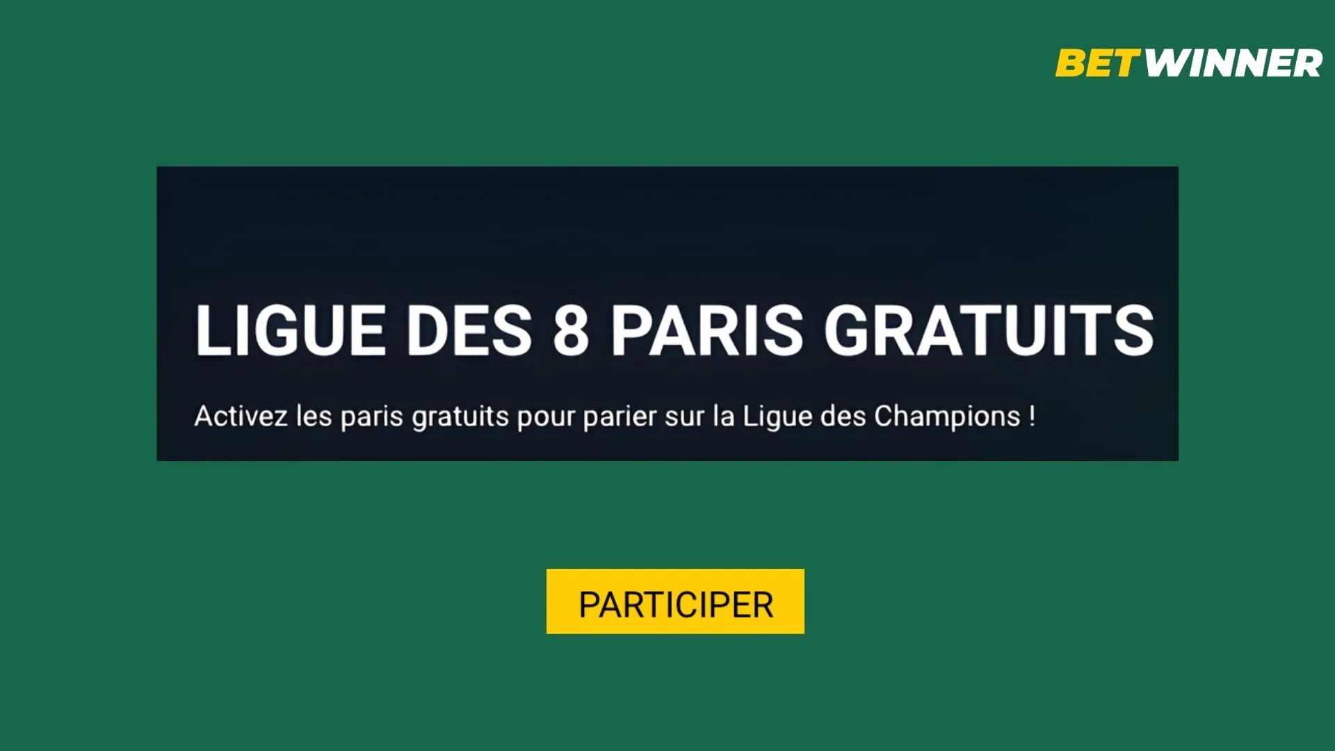 Participez &agrave; la ligue des paris gratuits avec le code promo BetWinner
