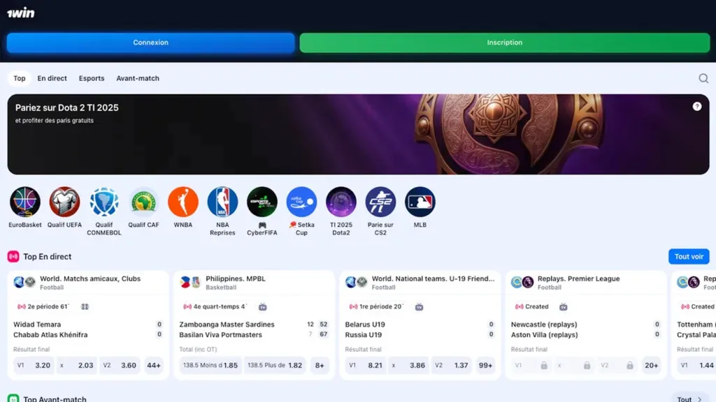 1win est un site de pari en Côte d'Ivoire idéal pour les cryptos