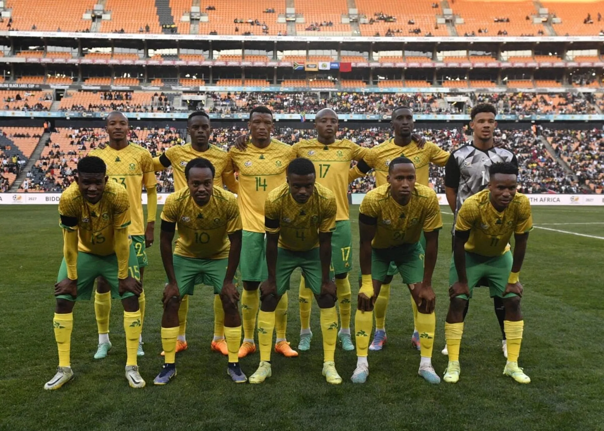 Afrique du Sud : la pr&eacute;s&eacute;lection contre la RDC&nbsp;avec un grand revenant de Ligue 1