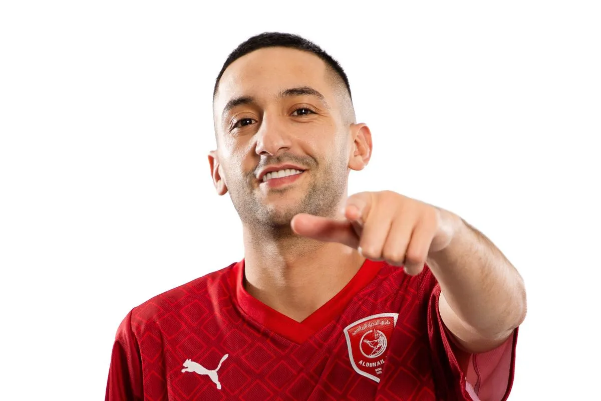 L&rsquo;&eacute;tonnant num&eacute;ro de maillot de Ziyech &agrave; Al Duhail