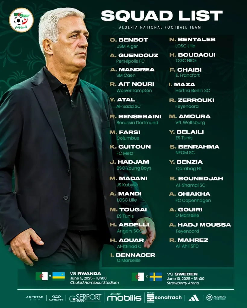 Liste Alg&eacute;rie