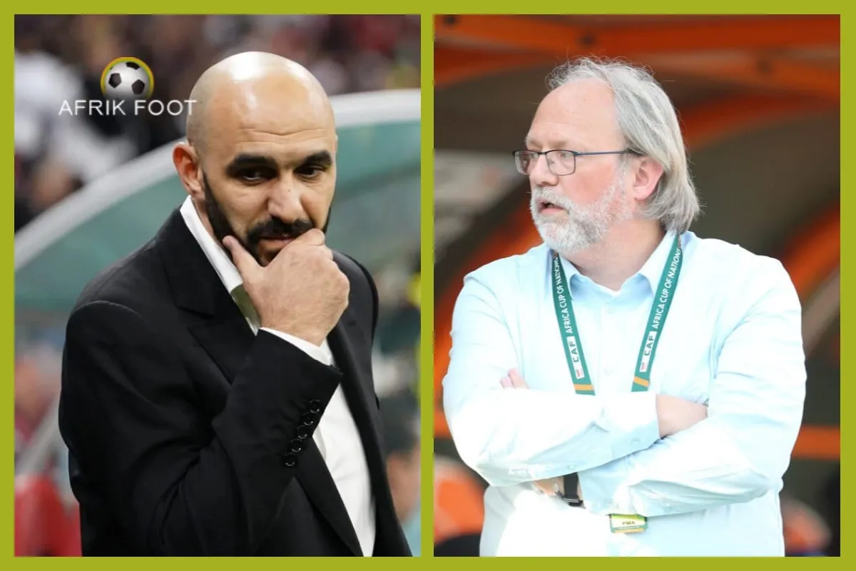 Maroc-Mali : &ldquo;je n&rsquo;ai pas compris l&rsquo;id&eacute;e&hellip;&rdquo;, Walid Regragui piqu&eacute; par le s&eacute;lectionneur adverse, Tom Saintfiet