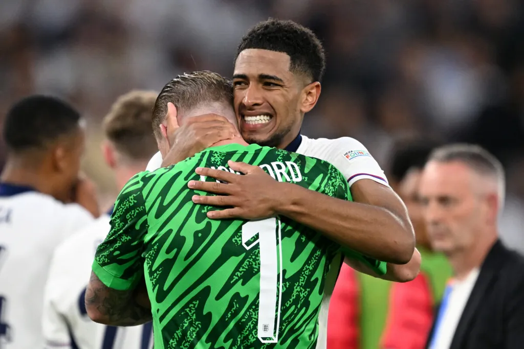 Jude Bellingham, Jordan Pickford, Angleterre