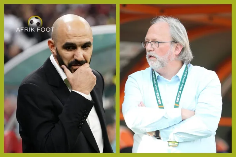 Maroc-Mali : &ldquo;je n&rsquo;ai pas compris l&rsquo;id&eacute;e&hellip;&rdquo;, Walid Regragui piqu&eacute; par le s&eacute;lectionneur adverse, Tom Saintfiet