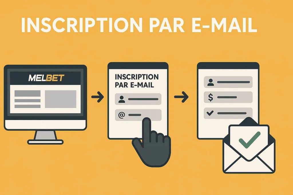 Créez un compte Melbet avec l'adresse email