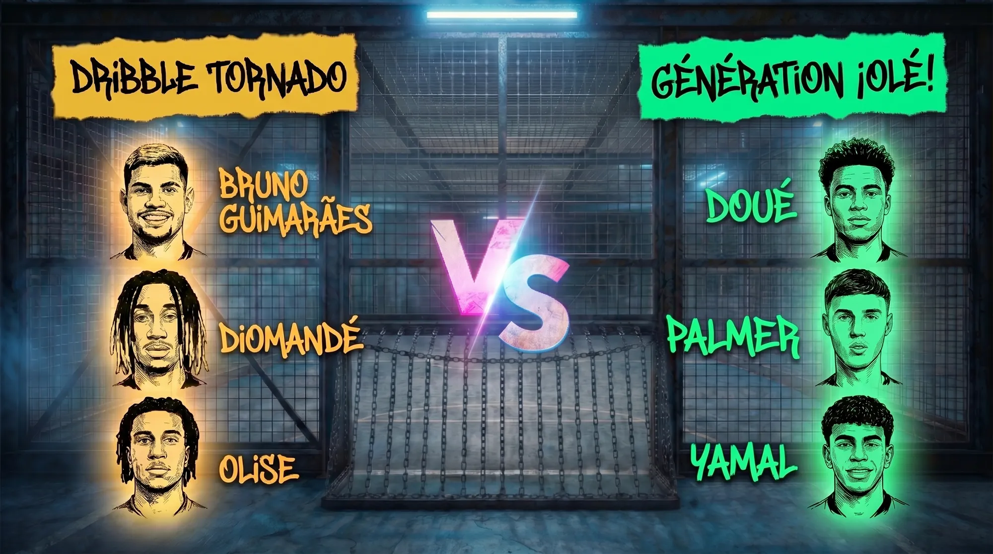 La Cage: Yan Diomandé and the Dribble Tornado challenge the Generation ¡Olé! in the final!