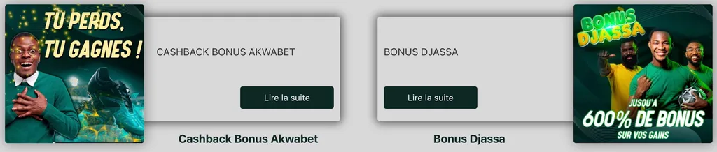 Profitez des bonus Akwabet sur l'application mobile
