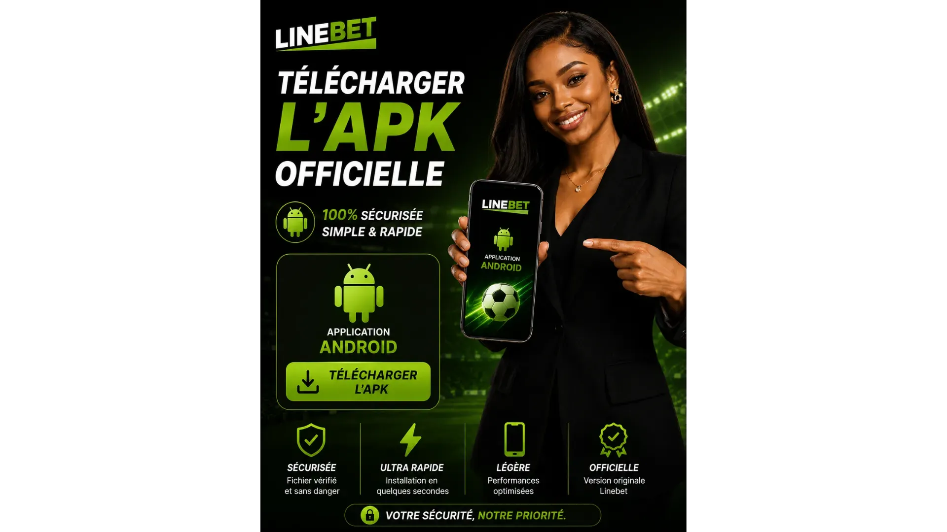 T&eacute;l&eacute;chargement de l'APK Linebet sur Android et iOS en quelques &eacute;tapes
