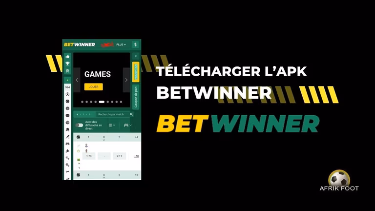 Betwinner APK : t&eacute;l&eacute;charger l&rsquo;application mobile gratuitement sur iOS ou Android en 2026