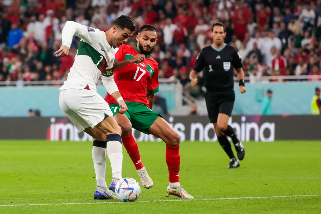 Sofiane Boufal, Cristiano Ronaldo, Maroc-Portugal